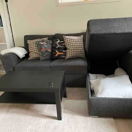 Moderne Og Fullt Utstyrt 3-rom Hageleilighet Sentrum Naer *