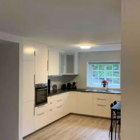 Moderne Og Fullt Utstyrt 3-rom Hageleilighet Sentrum Naer アパート *