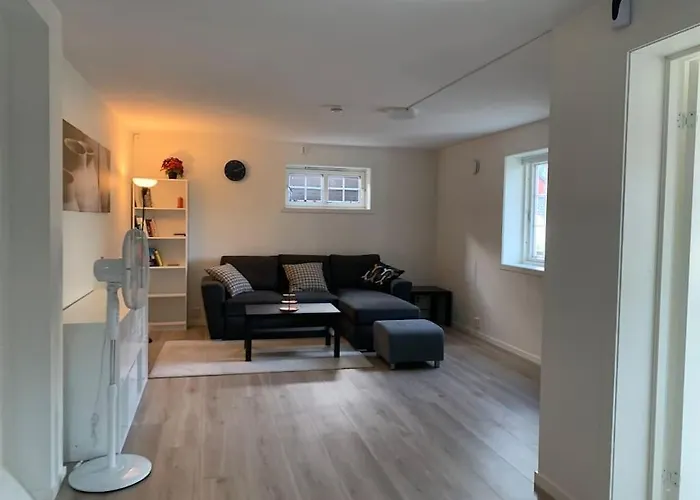 Moderne Og Fullt Utstyrt 3-rom Hageleilighet Sentrum Naer *