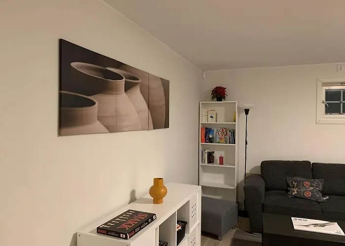 Moderne Og Fullt Utstyrt 3-rom Hageleilighet Sentrum Naer *